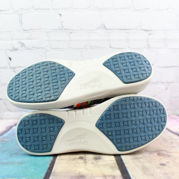 DANSKO Woven Stripe Flat Loafer Sneakers 7 / 37 - Picture 9 of 9